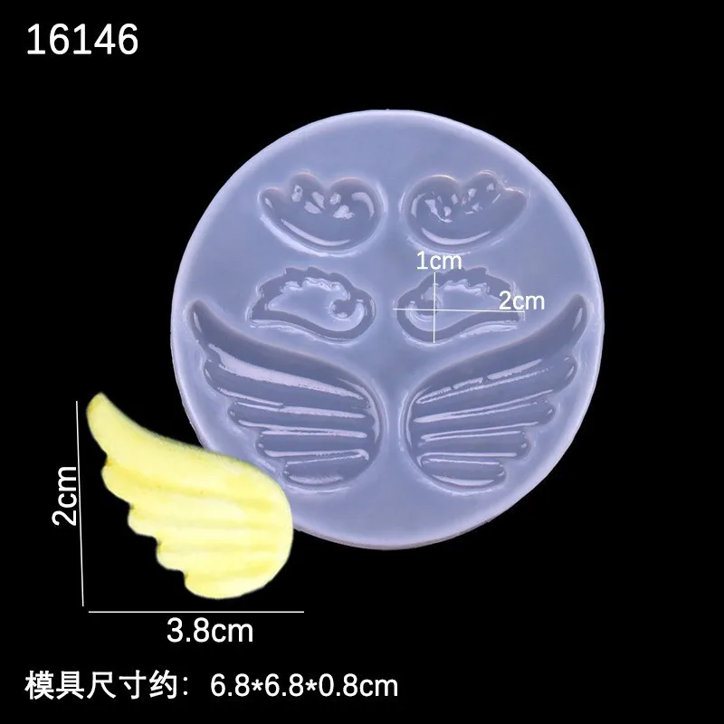 Angel Evil Wings Pendant Resin Casting Mold