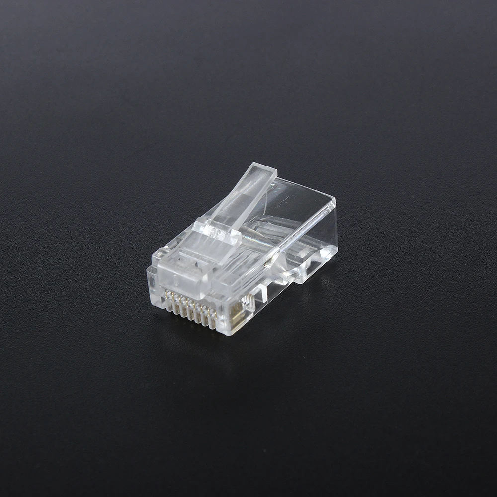 25 50 100 pz RJ45 rete rete modulare spina Cat5 CAT5e connettore 8P8C utp non schermato modulare Rj45 spina terminale del computer DN001