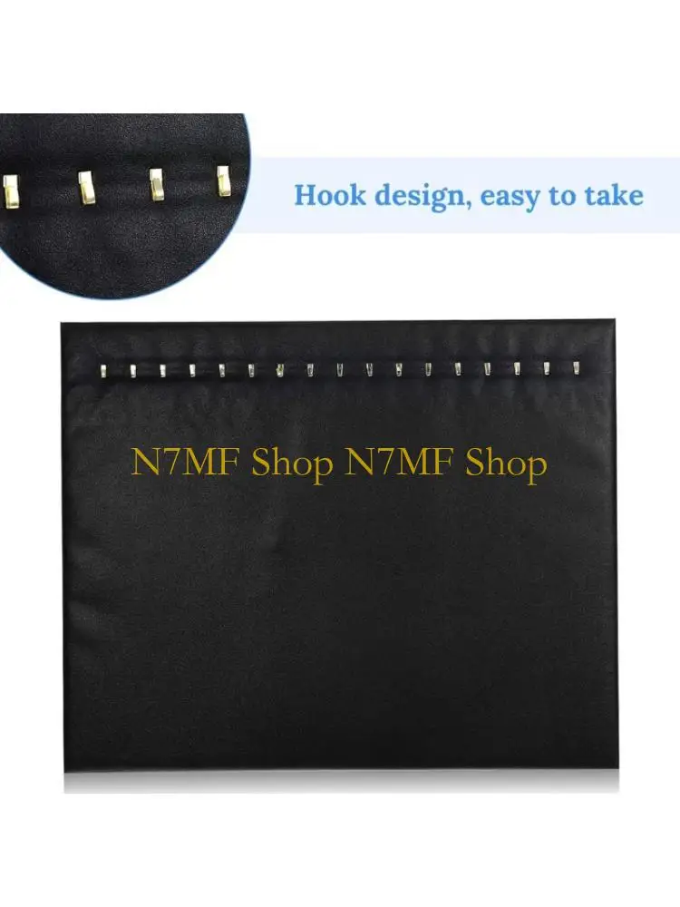 N7MF 4Pieces Jewelry Stand Polyester Texture Necklace Showing Holder for Bedroom