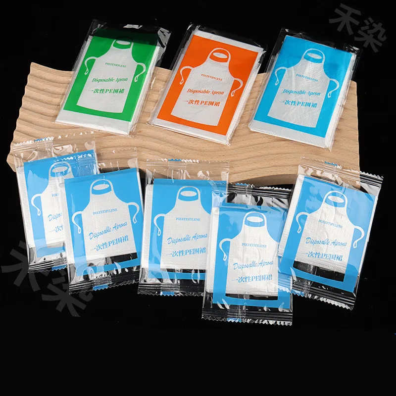 25 Buah Celemek Sekali Pakai Celemek Seni Plastik Bening Tahan Air untuk Dewasa Anak-anak Melukis Pesta Memasak Pekerjaan Rumah Tangga Piknik Kerajinan DIY