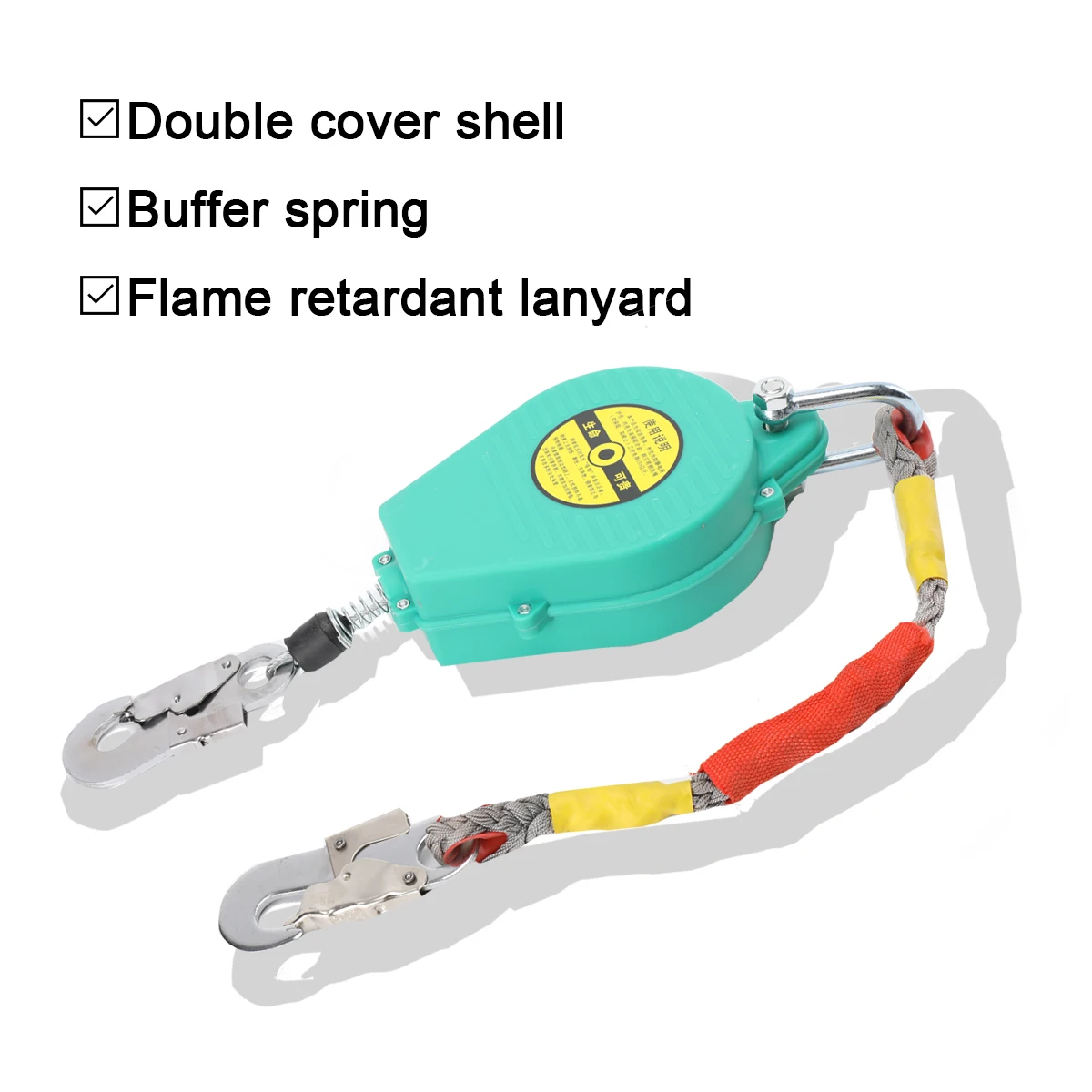 

Устройство защиты от падения на большой высоте 7-метровый спусковой механизм Ремень безопасности Устройство защиты от падения Автоматический тросовый замок Самоблокирующееся устройство