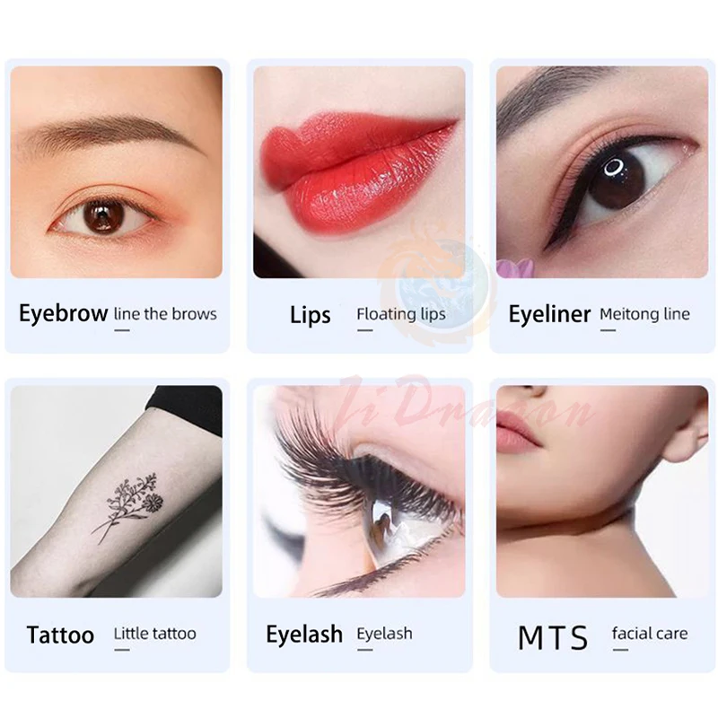 Macchina per il trucco permanente Tatuaggio PMU Penna Cartuccia Ago Microblading Sopracciglio Labbro Eyeliner MTS Micropigmentazione Forniture Strumenti