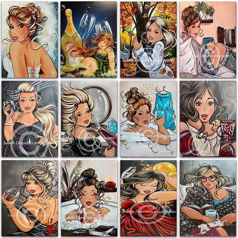 

5D DIY Diamond Painting Cartoon Sexy Fat Ladies girl Princess Full Square&Round mosaic embroidery Cross stitch Paint home decor