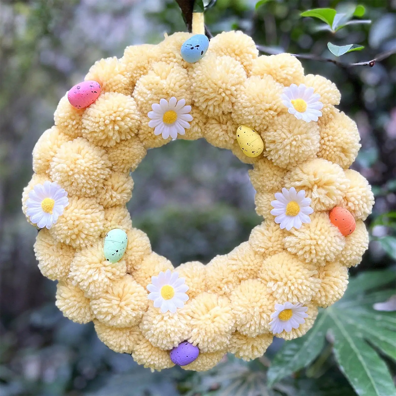 

Easter Wreath Decorative Front Door Decoration for Window Holiday Indoor