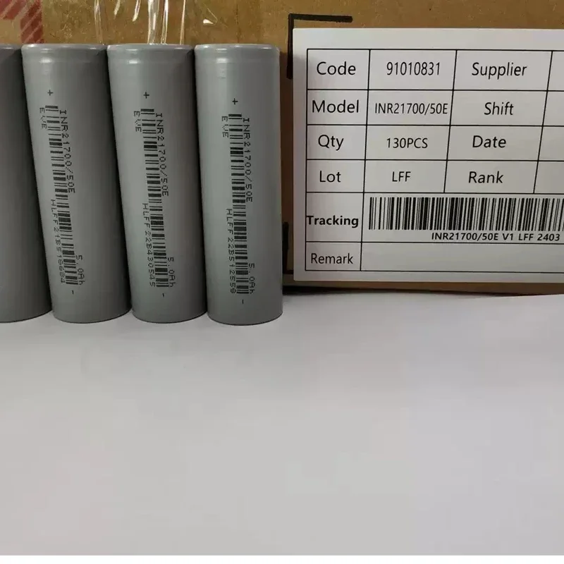 1-20 قطعة EVE 50E 21700 4800mah CDR 15A 3.7 فولت 3C بطارية قابلة للشحن خلية بطارية ليثيوم عالية السعة للعب المصباح