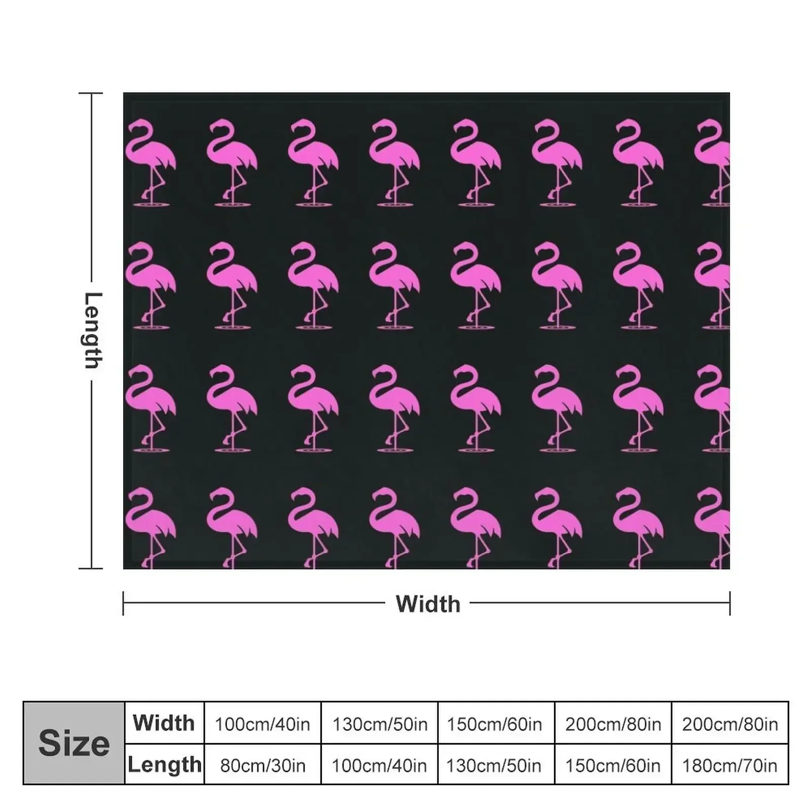 Pink Flamingo Outfit Pattern Throw Blanket Soft Warm Thin blankets ands Blankets