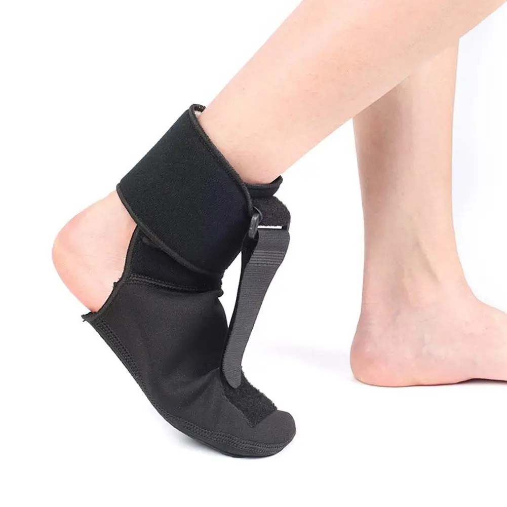 Drop Foot Brace Adjustable Plantar Fasciitis Night Foot Splint Drop Orthotic Brace Foot Drop Brace For Sleeping Adjustable Strap