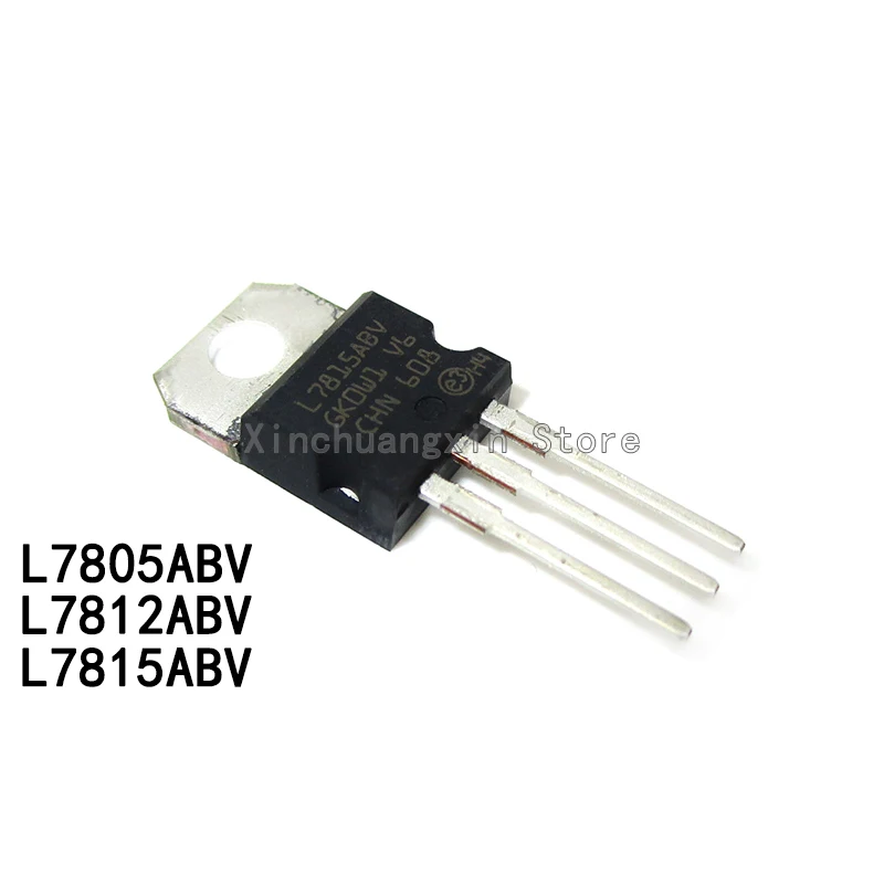 5PCS L7805ABV L7812ABV L7815ABV TO-220 1.5A LDO Regulator Chip