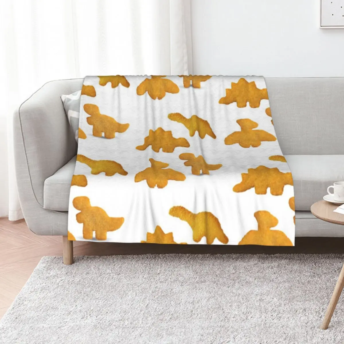 

Dino nuggets Throw Blanket christmas gifts sofa bed Plaid Cute Blankets