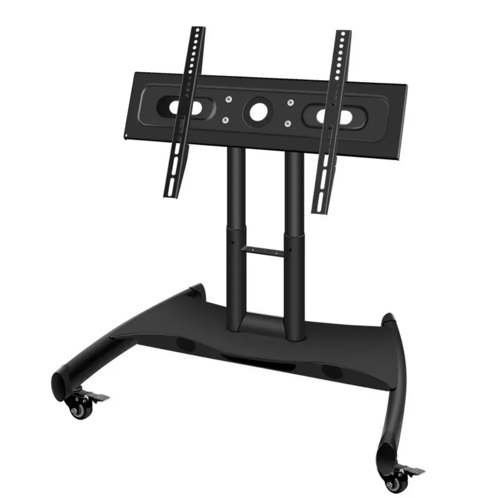 Best price black load capacity 50kg mobile 32 TV cart motorised tv ceiling mount with remote control