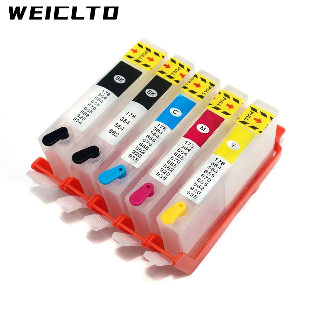 HP178 178 178XL Refill Ink Cartridge with Chip for HP Photosmart C6324 C6340 C6350 C5388 C5390 C5393 C5540 C5550 C5570 C5580