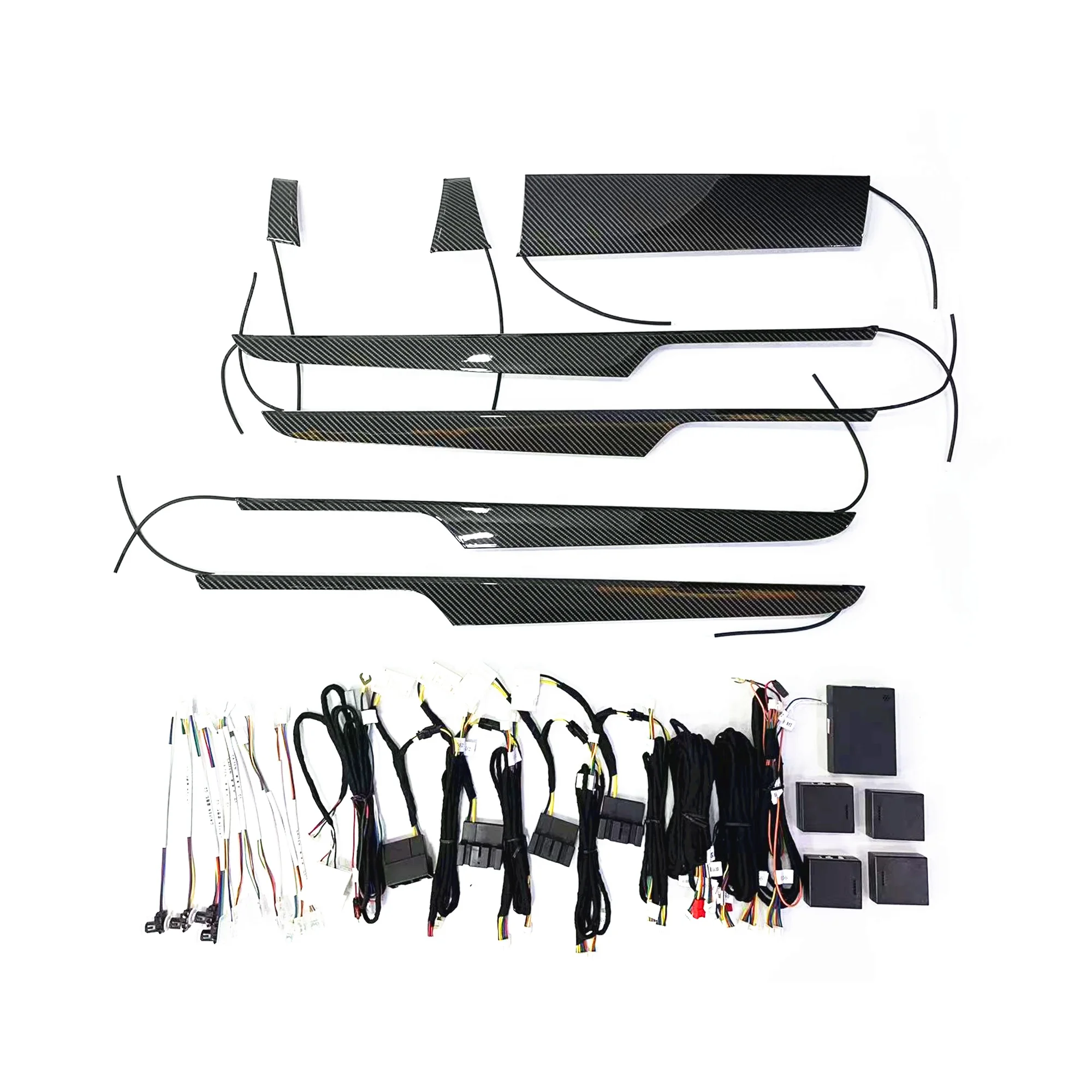 

Для Porsche для Macan для Cayenne Автомобильный окружающий свет с цветочным дизайном Внутренние комплекты Музыкальное голосовое управление Регулирует атмосферу