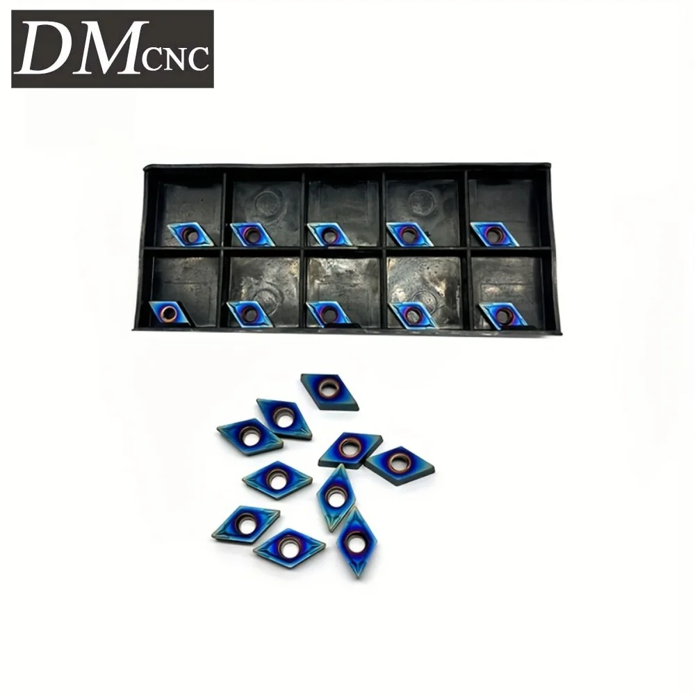 

DCMT070204 Nano Blue Inserts 10PC - CNC Boring Tools for Stainless/Steel/Metal