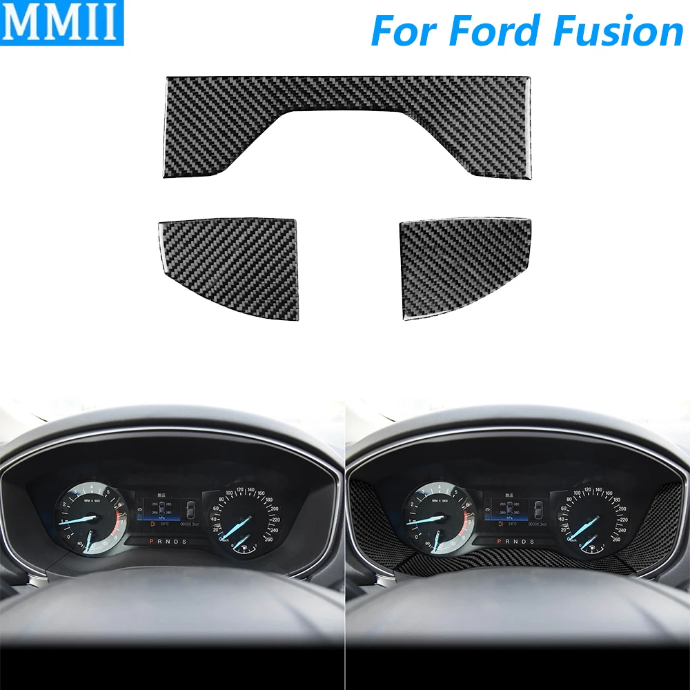 

For Ford Fusion 2013-2021 Carbon Fiber Dashboard Speedometer Panel Cover Decorative Car Accessories Interior Decoration Sticker