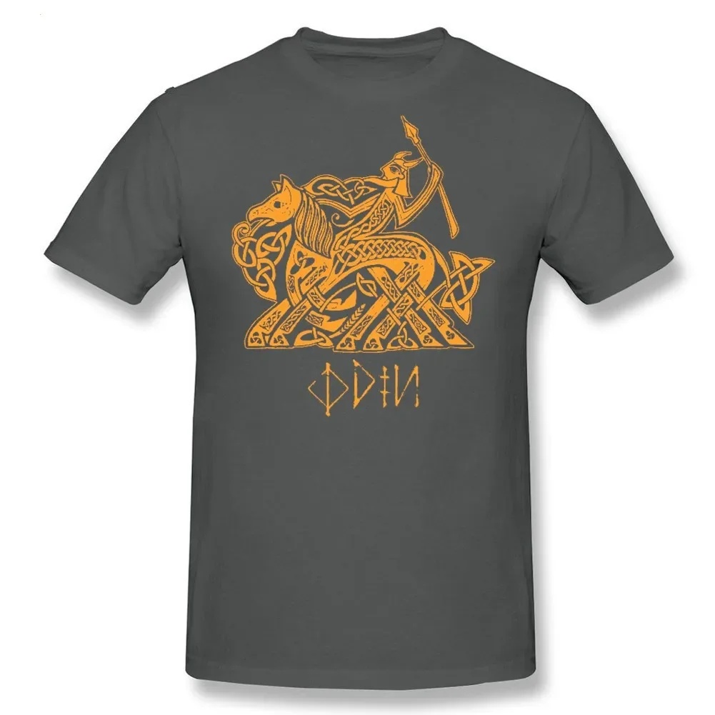 Norse  Myth Eight-Legged Horse Sleipnir T-Shirt 100% Cotton O-Neck Short Sleeve Casual Mens T-shirt Size S-3XL