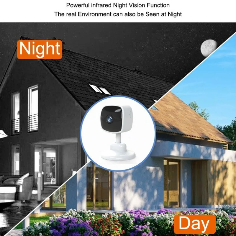 2MP HD Camera with Two Way Audio Wifi Camera Night Vision Table Desk Monitor Camera Humanoid Detection Easy to Set up V380 Pro
