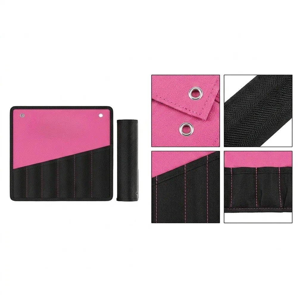22 Pocket Canvas Tool Roll Pouch for Wrenches Pliers Screwdrivers Functional Layout with Secure Small Pockets for All Tools