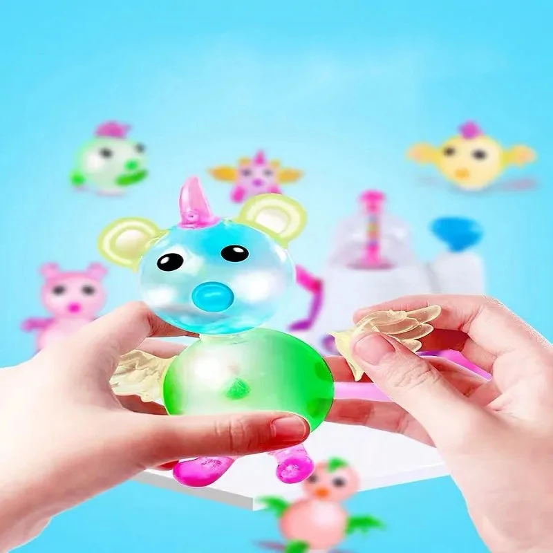 DIY Fun Balloon Inflator oonies Creative Handicraft Inflating Machine for Boys Girls Assembled Bobo Sticky Toys anti-stress toy