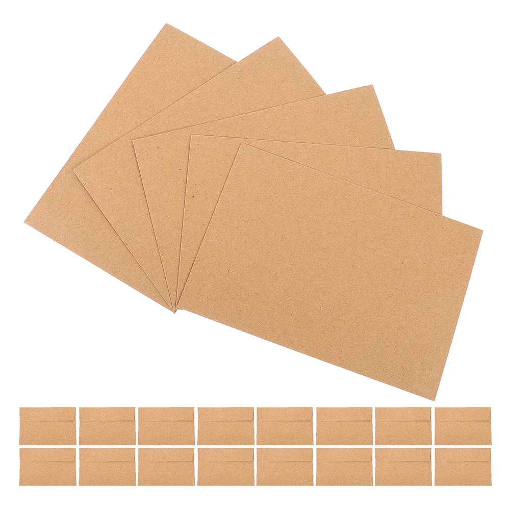 30 stuks kraftpapier uitnodigingsenveloppen zelfklevende bruiloft wenskaart foto enveloppen rustieke bruine briefpapier set