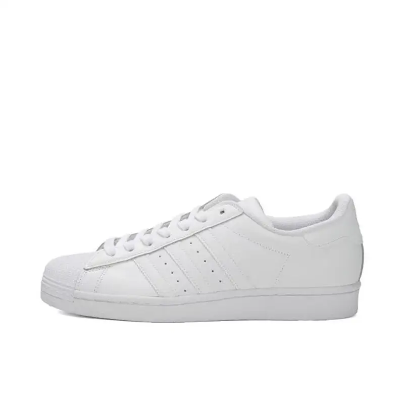 Adidas SUPERSTAR Classic Versatile Anti Slip Lightweight Wear Resistant Low Cut Board Shoes for Men and Women in White