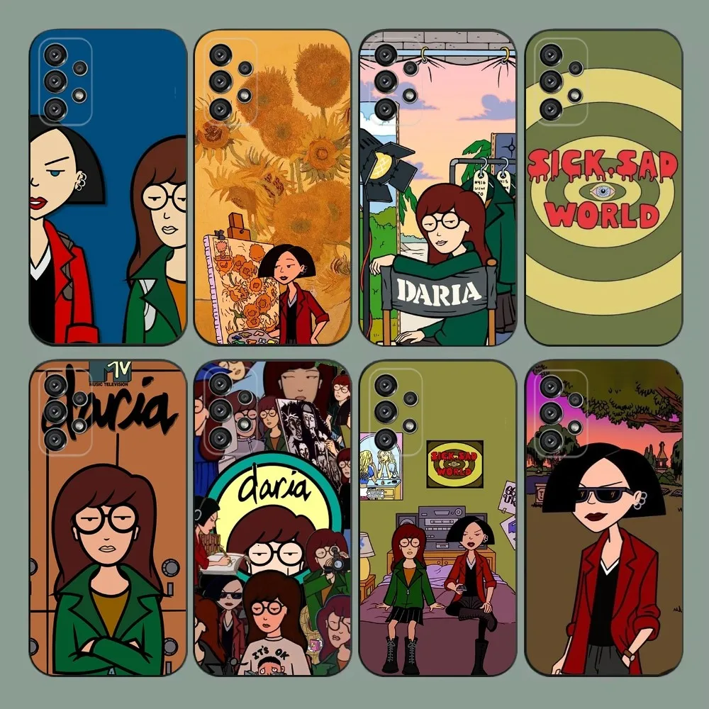 C-Cool-D-Daria  Phone Case For Samsung Galaxy A20,A21s,A22,A31,A32,A52,A53,A72,73,A80,A91 Soft Black Cover