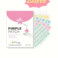 200 pieces of cartoon facial acne stickers, elephant, little monkey and panda acne stickers, cute facial stickers to cover blemi