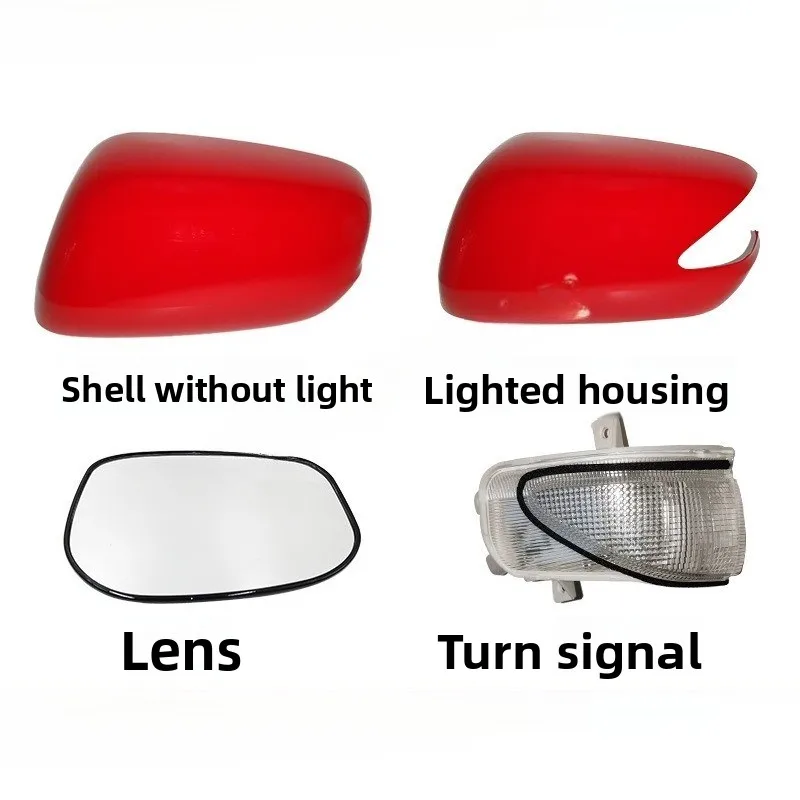 For Honda II Fit JAZZ 2008 2009-2013 Car Reversing Mirror Housing Rearview Mirror Cover Turn Signal Lens Replacement Accessories view 3