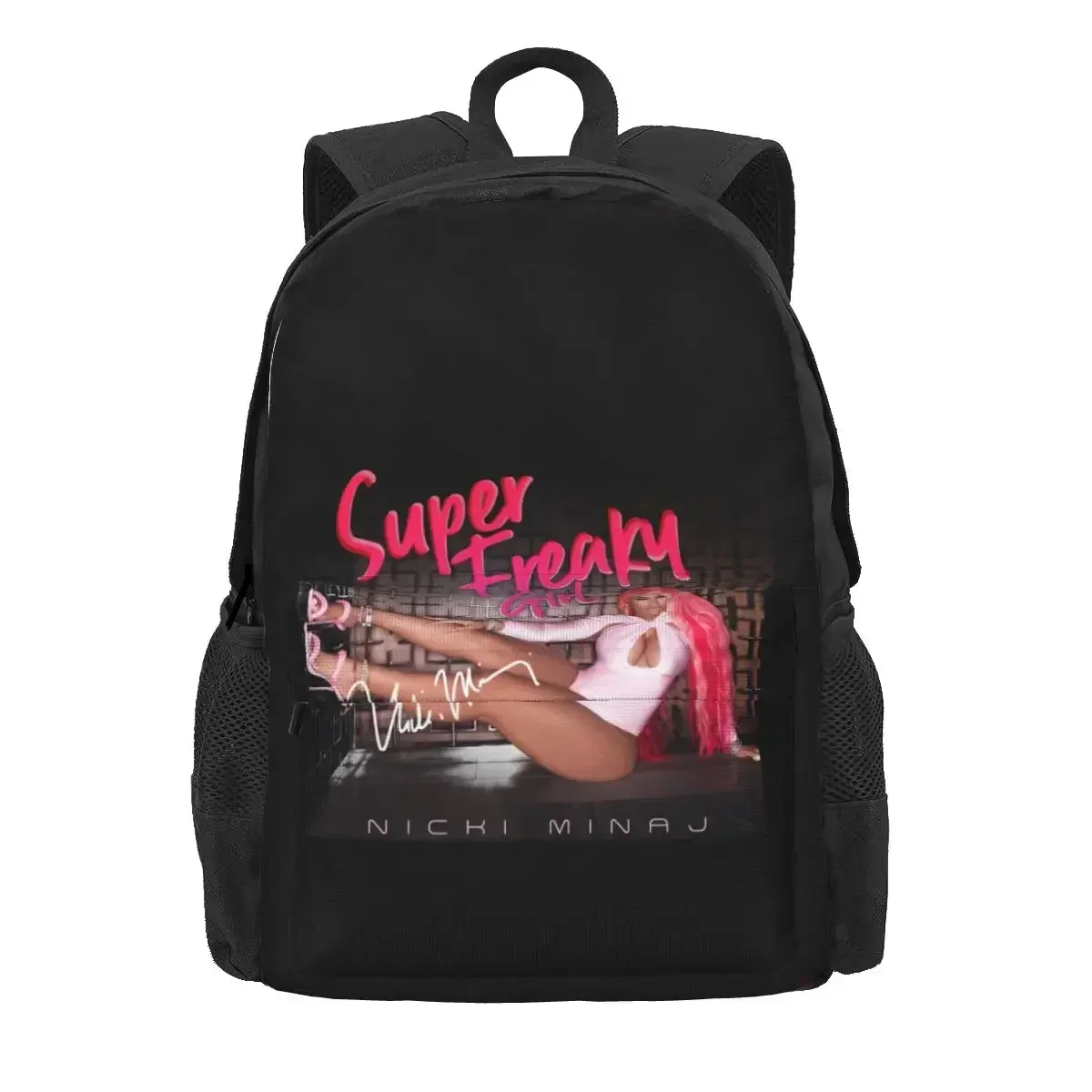 Nicki Minaj Super Freaky Girl Cotton Large Capacity Backpack Newest Art Print Storage Bag School Sport Bag