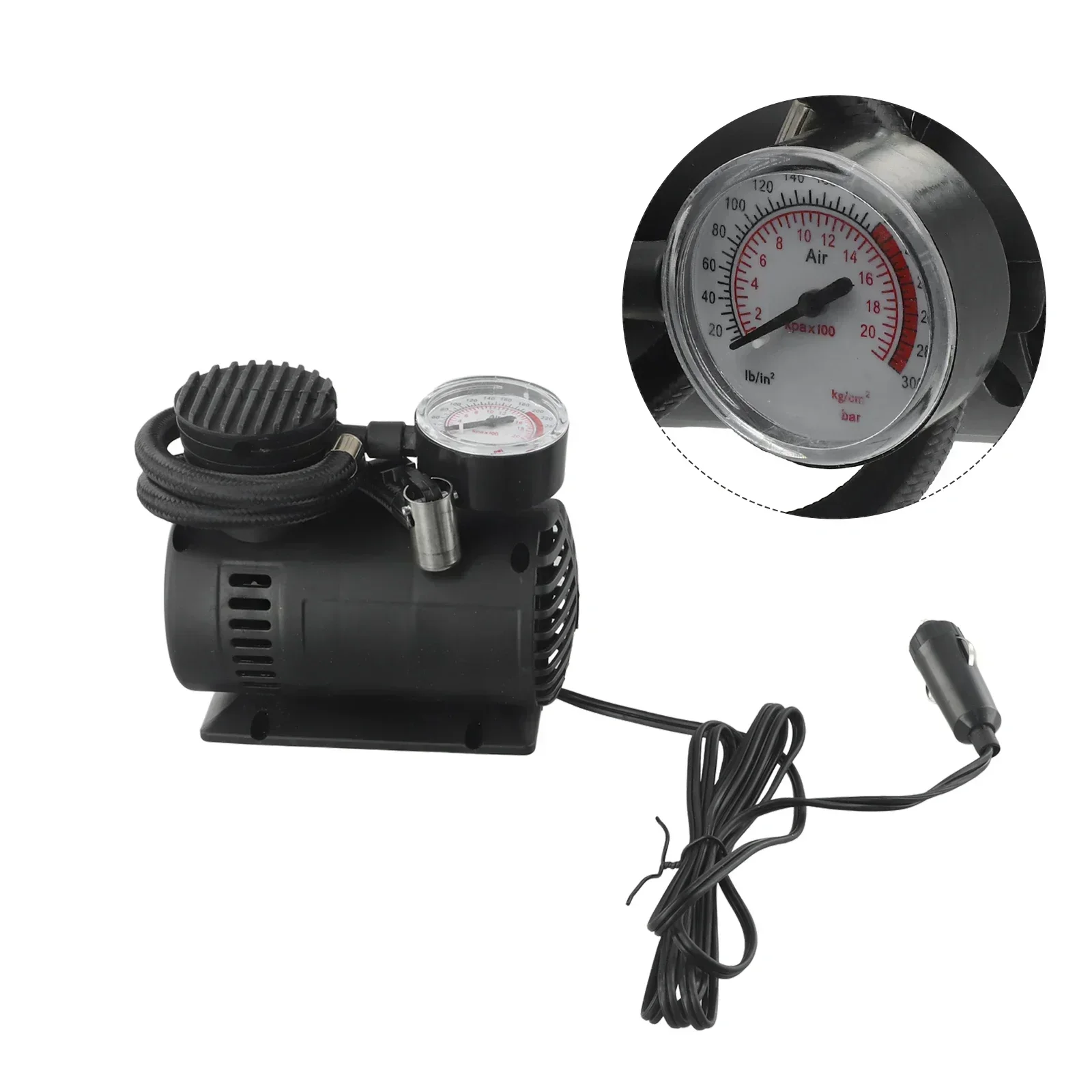 DC 12V Air Compressor Pump 300psi Tire Inflator For Autos Motorcycle Tire Inflator Autos Accessories Tire Tool