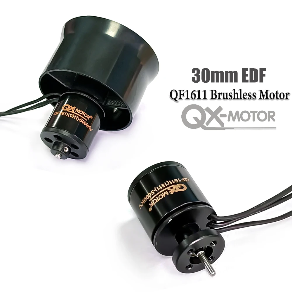 QX-MOTOR 30mm EDF 6Blades wentylator kanałowy z silnikiem bezszczotkowym 5000KV 6000KV 7000KV 14000KV do części do zdalnie sterowanych zabawek