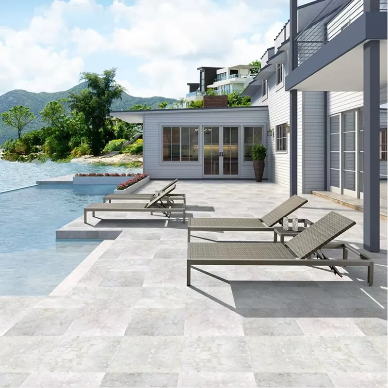 Hot Sale Modern Aluminum Sling School Outdoor Swimming Pool Recliner Patio Leisure Sun Lounge Garden Beach Furniture Foldable