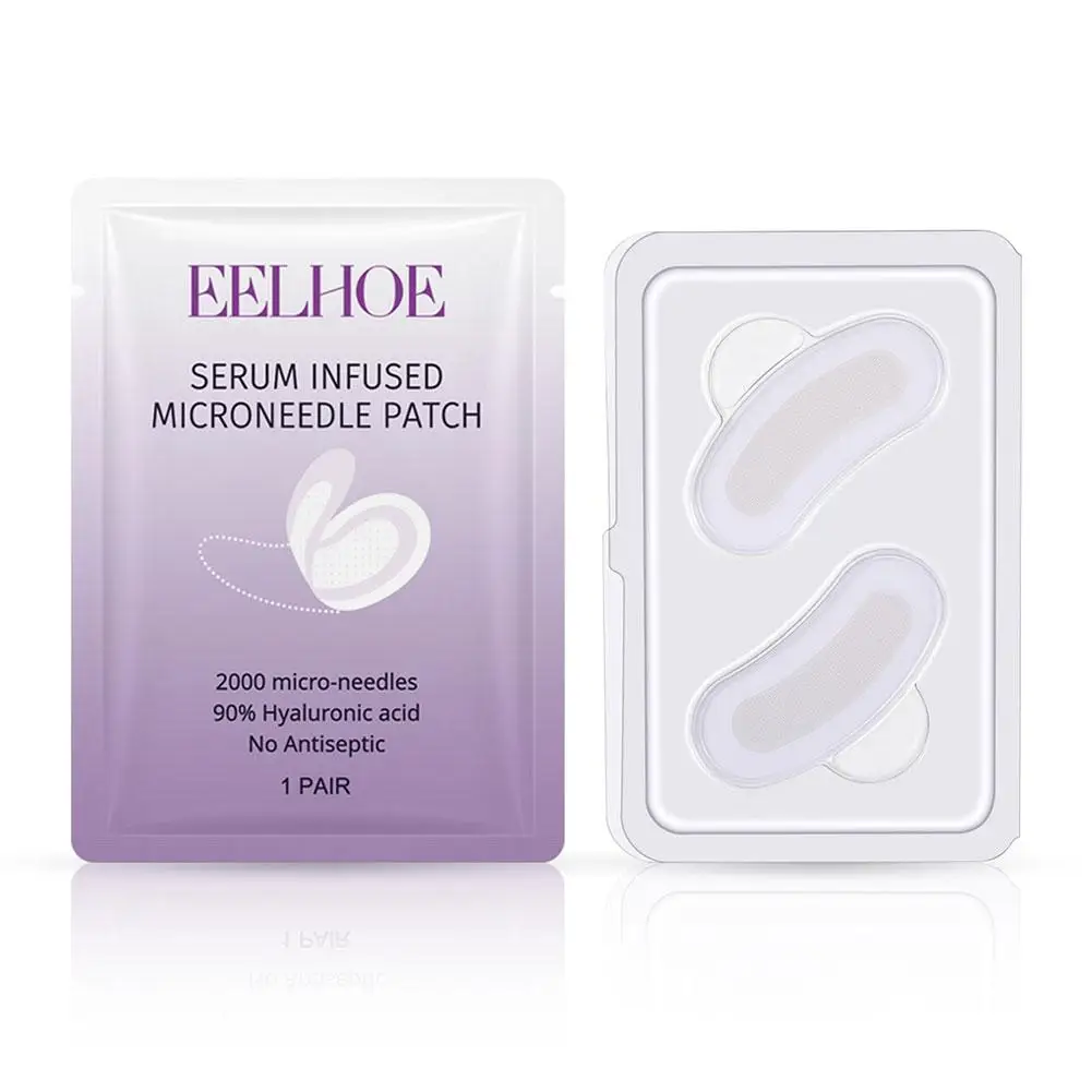 

Hyaluronic Acid Microneedle Eye Patches Mask For Anti Wrinkle Fade Aging Dark Circles Moisturizing Under Eye Gel Pads Eye Care