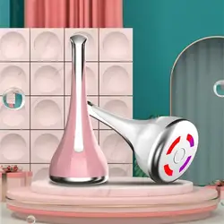 New 3 In1 Ultrasonic Ion Microcurrent Introduce Woman Lifting And Firming Facial Vibration Beauty Face Eye Massager Skin Care