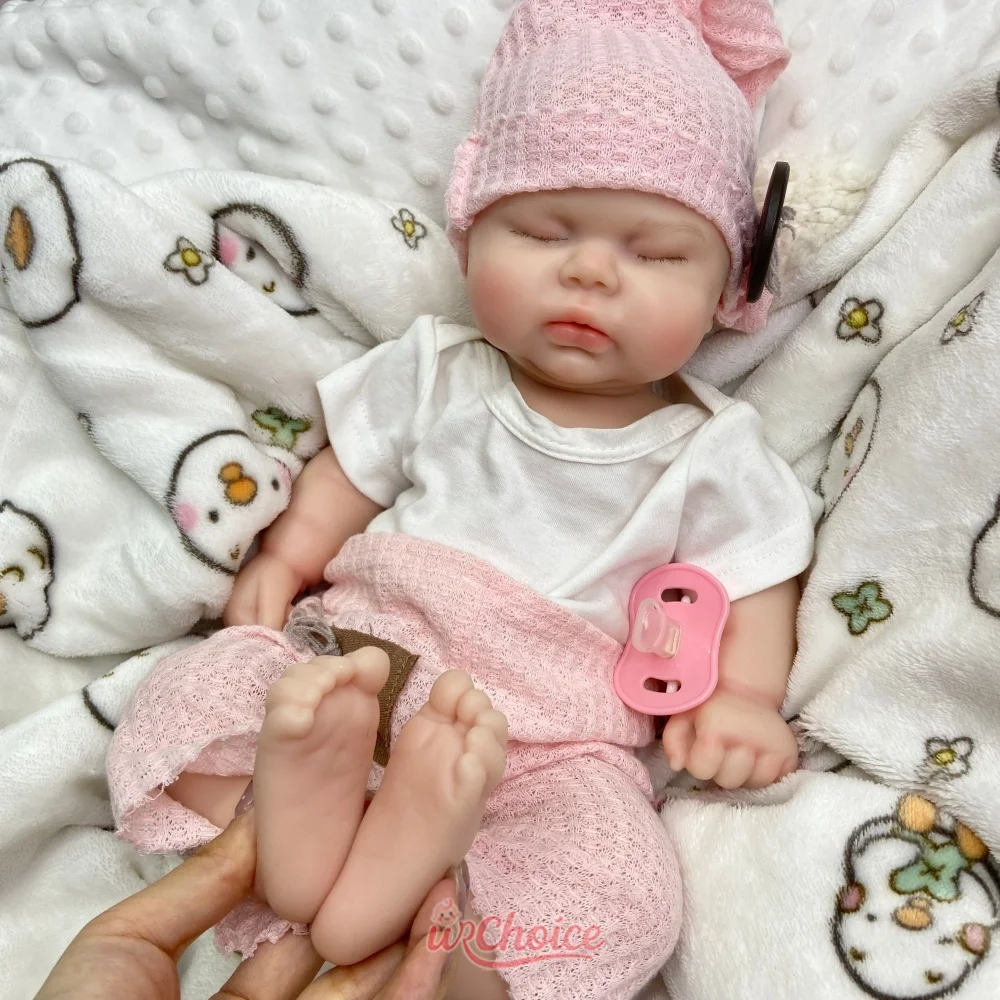 Chubby 47cm Open Mouth Silicone Reborn Doll Full Body Soft Realistic Details Weighted Newborn Doll For Art Lovers Collector