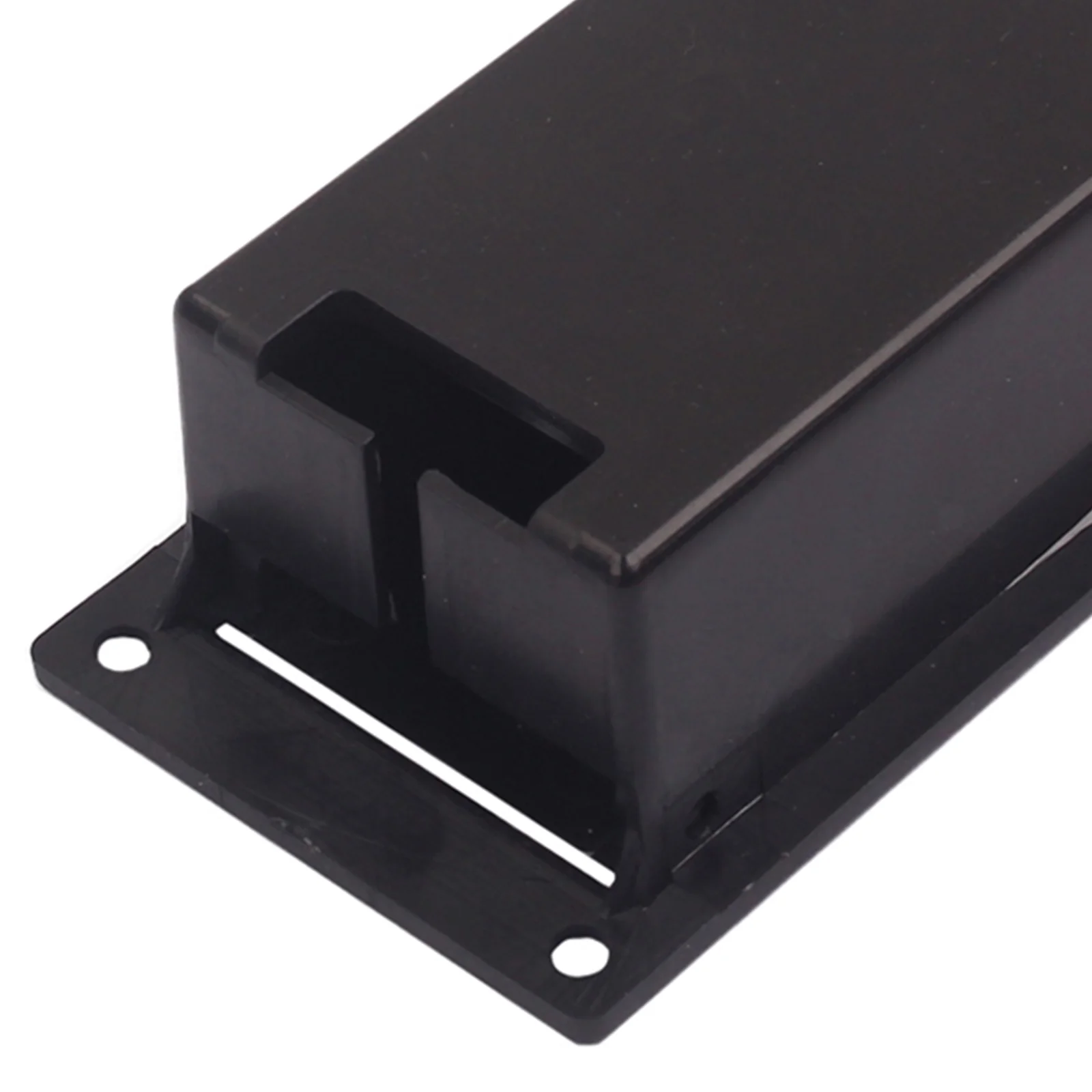 

1pcs Box For Guitar Bass Ukulele Flat Mounting Holder Case No Bass Box Wire Inside Easy Replacement Black