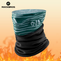 ROCKBROS Winter Warm Fleece Balaclava Cycling Headgear Bib Snowboard Hiking Neck Scarf Outdoor Windproof Thickened Mask Bib