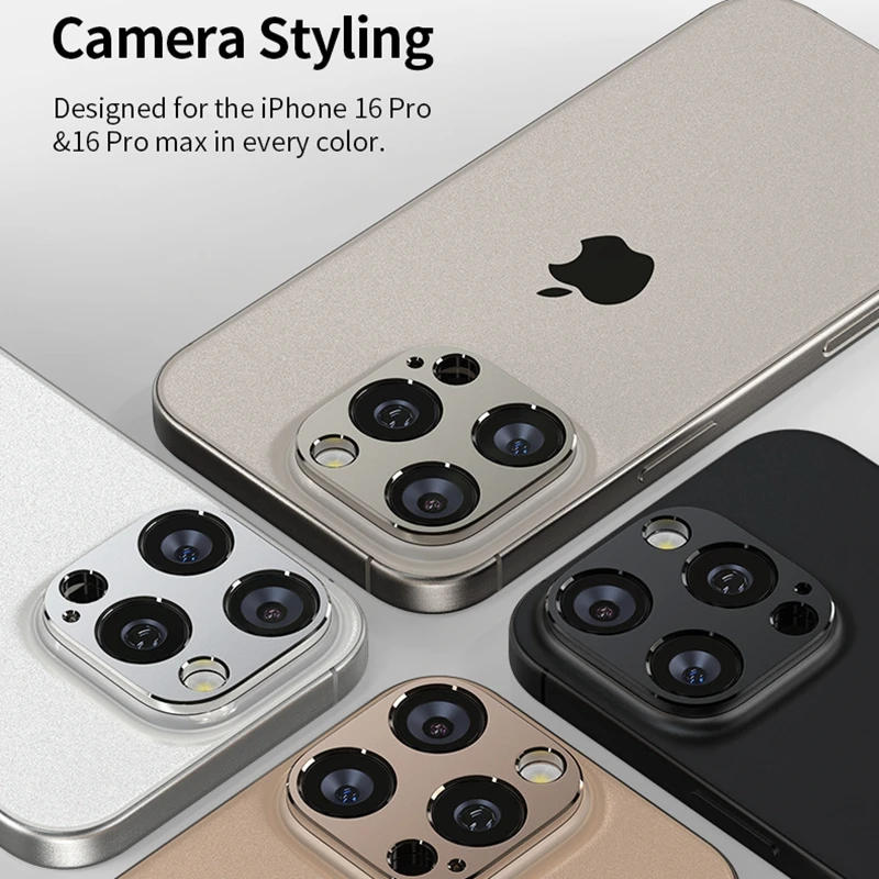 1pcs DYM Metal Camera Protector For IPhone 16Pro/ 16 Promax Back Ziai Lens Cap Covers Original Color