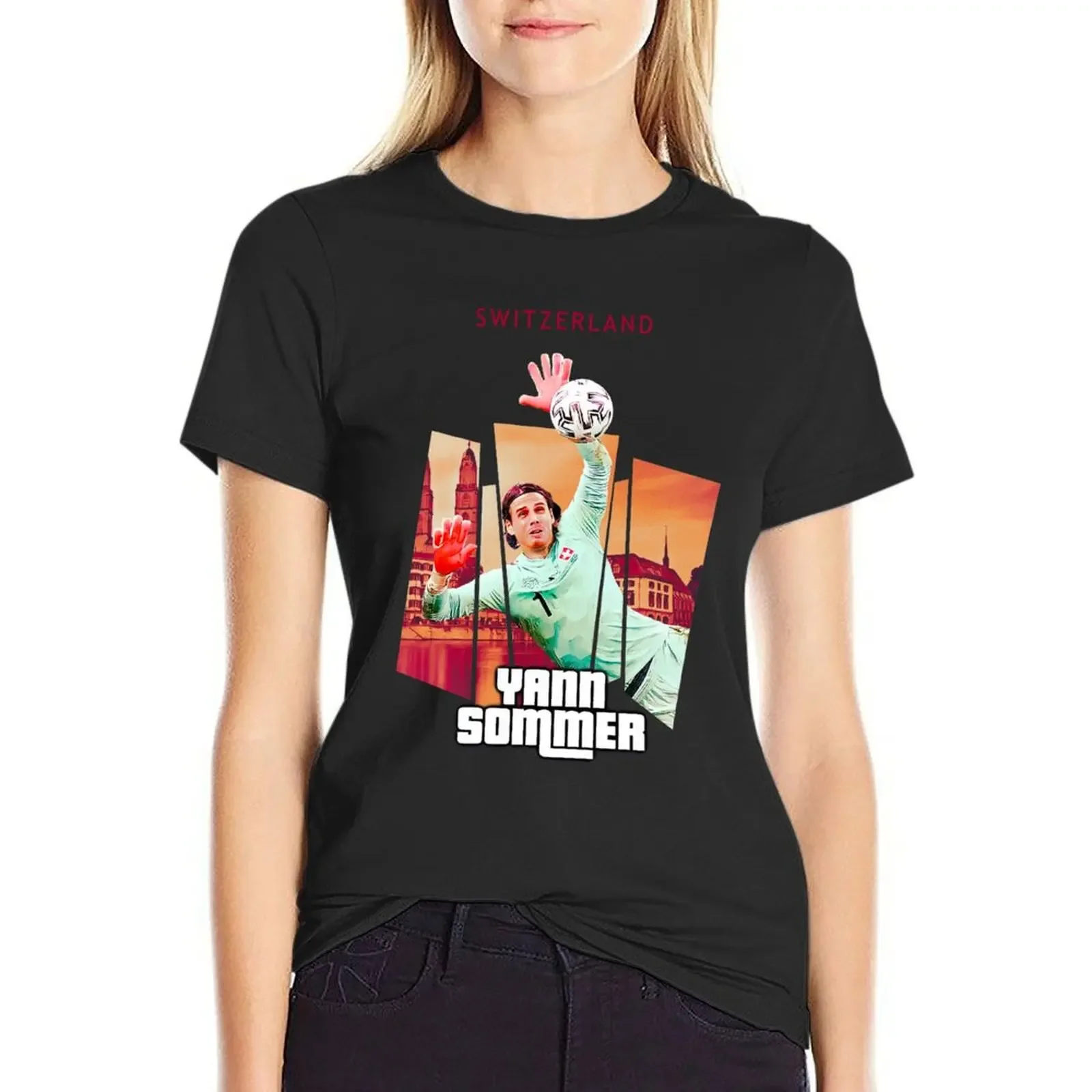 

Switzerland Yann Sommer T-Shirt anime Blouse kawaii clothes Women's clothing