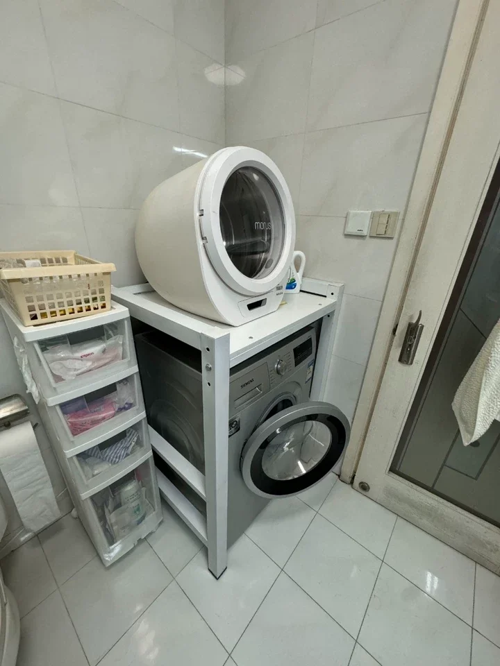 Roller washing machine rack Double layer dryer Top stacking rack