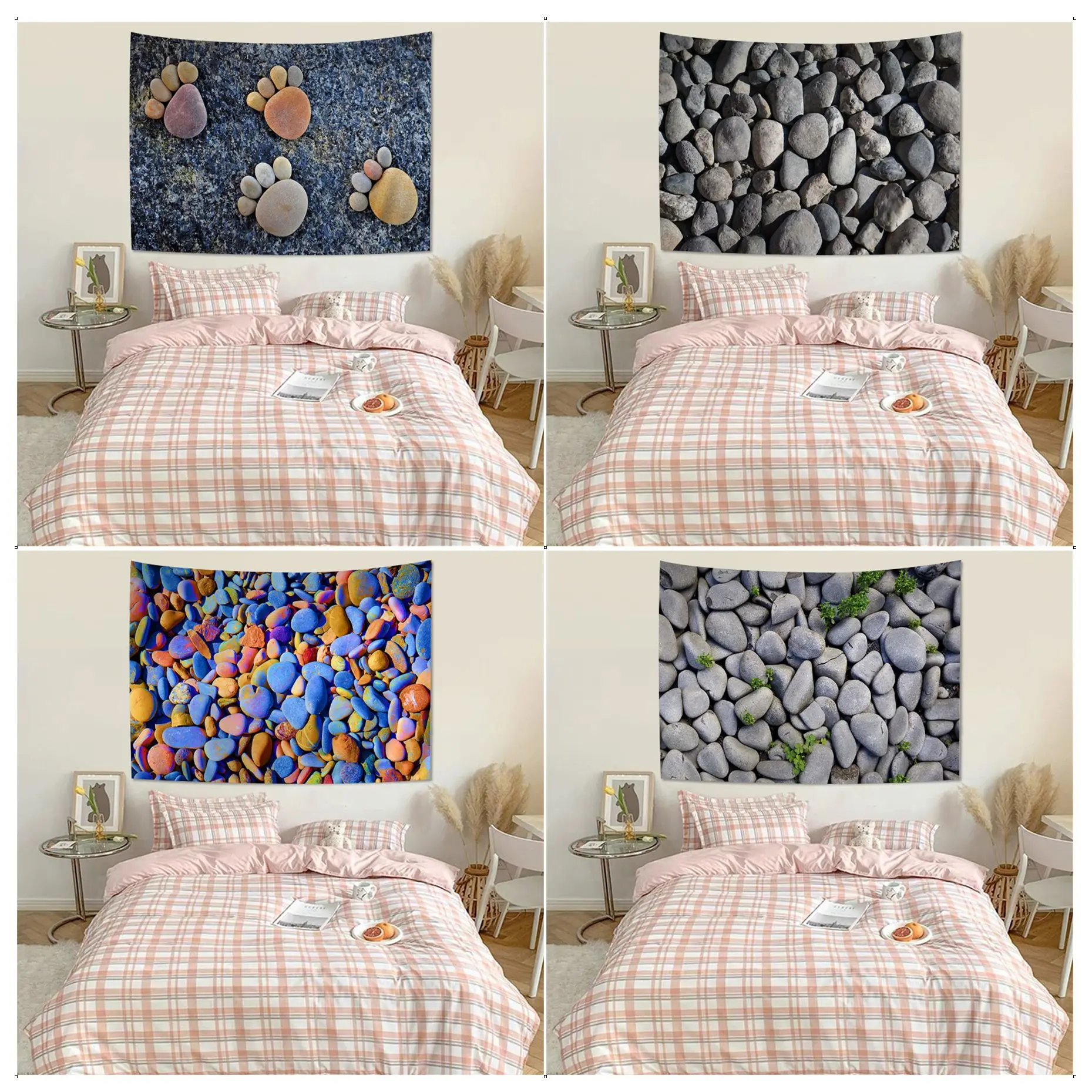 Stones Print Tapestry Cartoon Tapestry Home Decoration hippie bohemian decoration divination Home Decor