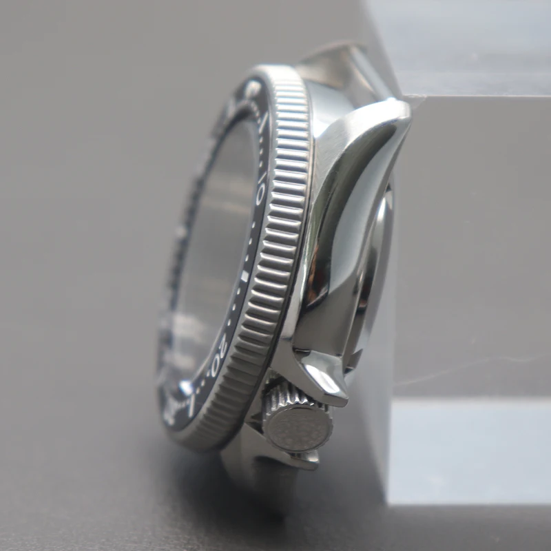 38mm Herren-Uhrengehäuse Mod-Teile Saphirglas für Skx013 Gehäuse für Nh35 Nh36 4R36 Uhrwerk 28,5mm Zifferblatt Schwarze Blaue Keramik-Lünette – Detail 10
