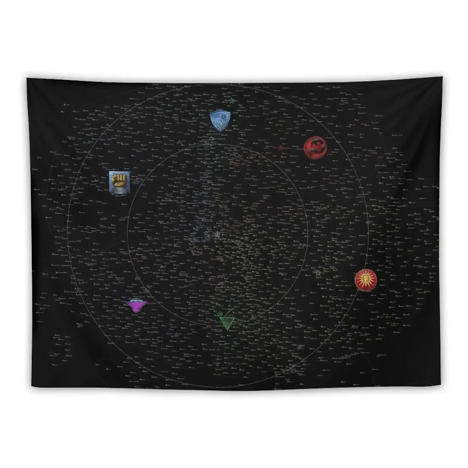 

Map of the Inner Sphere ca. 3048 (transparent) Tapestry Art Mural Aesthetic Room Decoration Tapestry