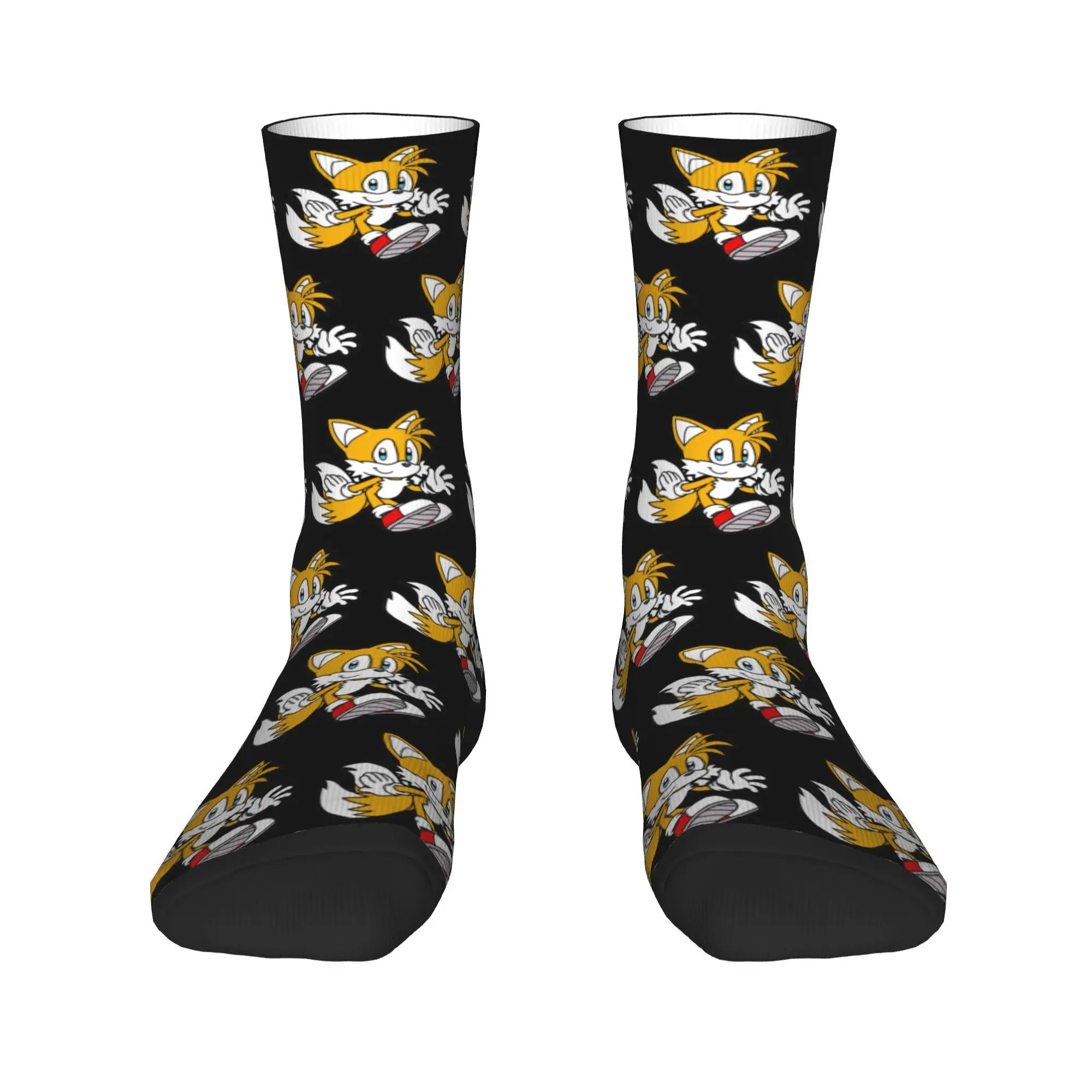 Alle seizoenen Miles Tails Prower Sokken Harajuku Zweetabsorberende Kousen Sport Middenbuis Sokken Zacht voor Mannen Vrouwen Geschenken