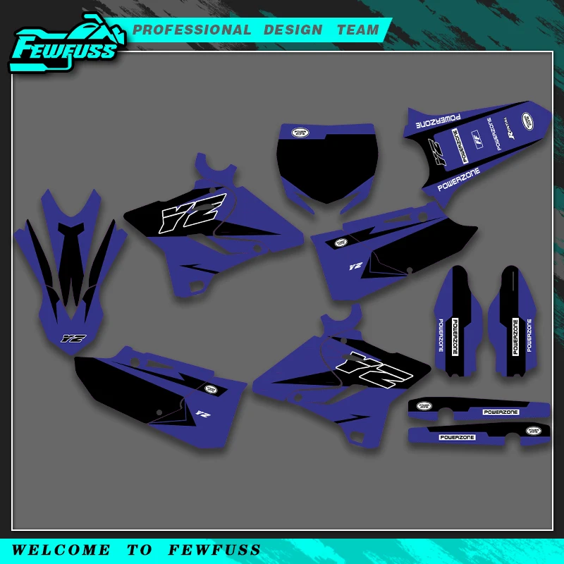 

Fewfuss для YZ125 YZ250 YZ125 YZ 250 2015 2016 2017 2018 2019 2020 2021 графические наклейки наборы наклеек мотоциклетный фон