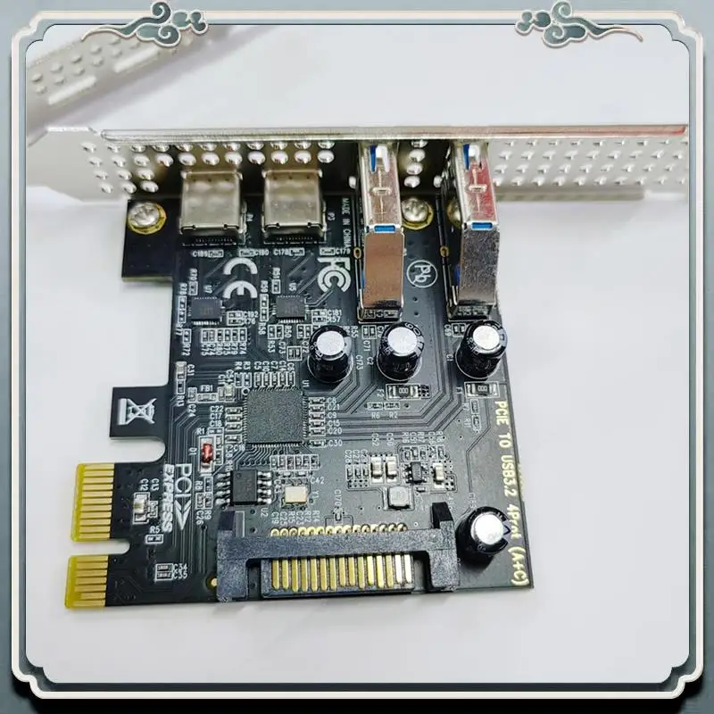 Premium Type C USB 3.2 Gen1 5Gbps PCIE Card Adapter PCI Express Board 2Xusb A Port+2Xtype-C Port/USB3.2 PCI-E Expansion Card
