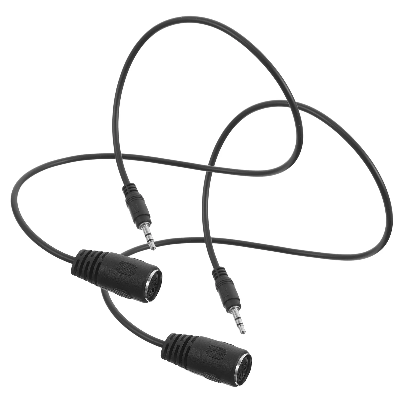 

2 Pcs Audio Adapter Cable Drum Keyboard 5pin Copper Midi Male