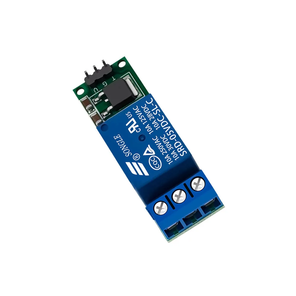 

DC 6-24V Flip-Flop Latch Relay Module Bistable Self-locking Switch Low pulse trigger Board 1 Channel Relay Module for Arduino