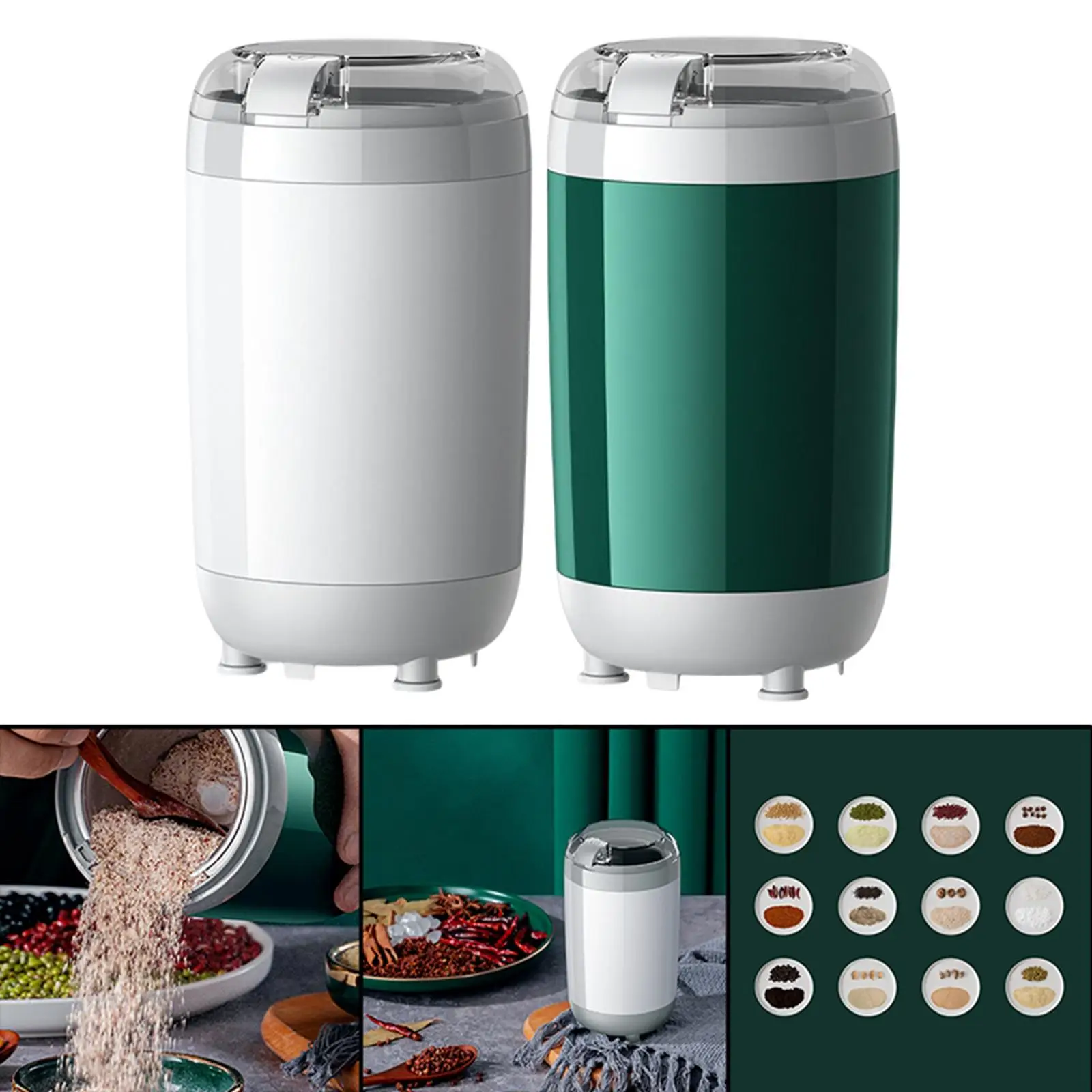 Электрическая мельница для кофейных зерен с кнопкой управления для кофейных зерен