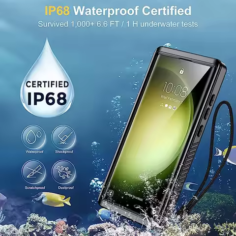 IP68 360 Waterproof For Samsung S25 S24 S23 S22 S21 S20 FE S10 E S9 Note 20 10 9 8 Plus Ultra A32 A42 A52 5G Sealed Phone Case
