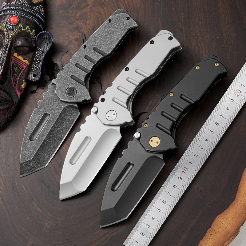 

New Outdoor Camping Folding Knife D2 Blade 440C Handle Pocket Survival Tactical Hunting Utility Kitchen Fruit Knives EDC Tools